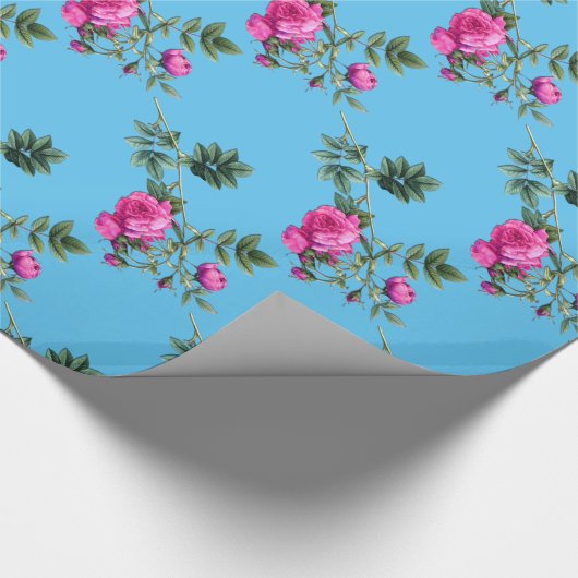 Voor ooit Rosa 10 meter Cadeaupapier (Hoek)