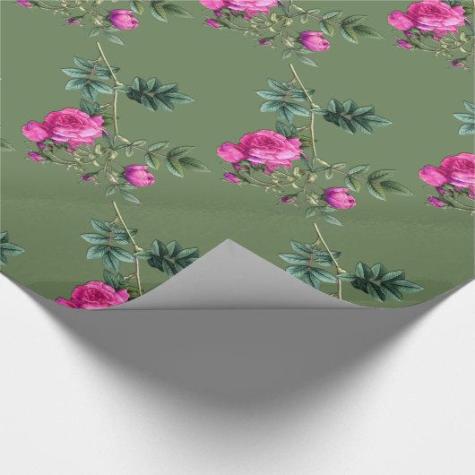 Voor ooit Rosa Moss Wrapping Paper Cadeaupapier (Hoek)