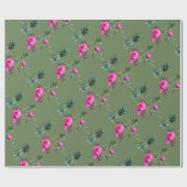 Voor ooit Rosa Moss Wrapping Paper Cadeaupapier (Vlak)