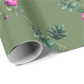 Voor ooit Rosa Moss Wrapping Paper Cadeaupapier (Rol Hoek)