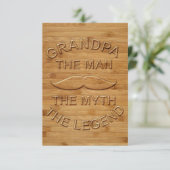 Voor opa bedankkaart (Staand voorkant)