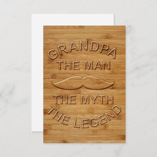 Voor opa bedankkaart (Voorkant / Achterkant)