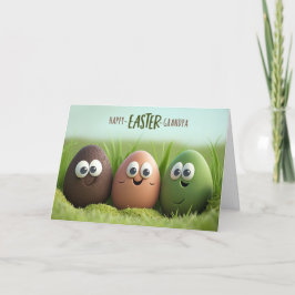 voor opa Funny Paaseieren en Gekke Humor Feestdagen Kaart