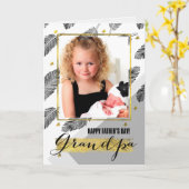 Voor opa op Vaderdag Aangepaste fotokaarten Kaart (Gele Bloem)