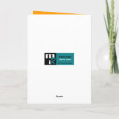 Voor opa op Vaderdag. Denim Pattern Kaart (Achterkant)