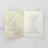 Voor opa op Vaderdag. Elegant Leaf Pattern Kaart (Binnen)