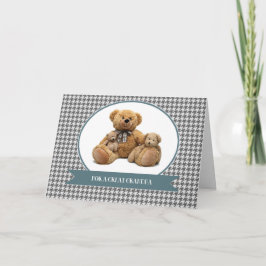 Voor opa op Vaderdag schattige teddyberen Kaart