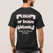 Voor +optioneel Achter, Zakelijk logo Zwart P7.19 T-shirt (Achterkant)