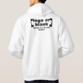Voor +optioneel Achter, Zakelijke logo Wit P3.47 Hoodie (Achterkant)