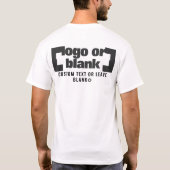 Voor +optioneel Achter, Zakelijke logo Wit P3.47 T-shirt (Achterkant)