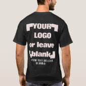 Voor +optioneel Achter, Zakelijke logo Zwart P10.0 T-shirt (Achterkant)