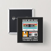 Voor oude schooltech Gadget Lovers - VHS, Cassette Vierkante Button 5,1 Cm (Voorkant /achterkant)