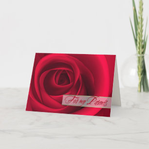 Voor ouders op Valentijnsdag Feestdagen Kaart
