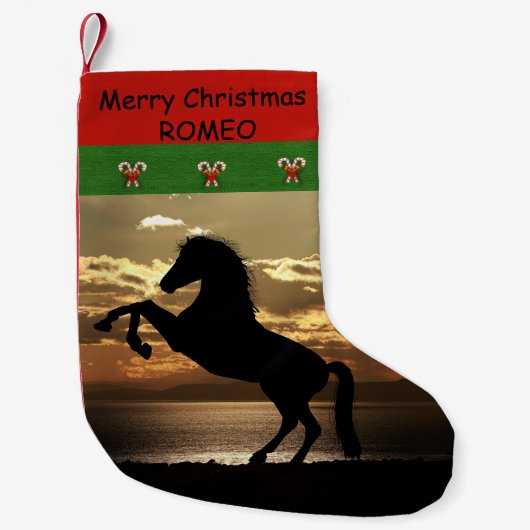 Voor paarden en paardenovers kleine kerstsok (Voorkant)