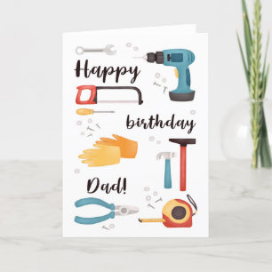 Voor Pap DIY Tools Birthday Kaart