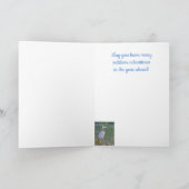 Voor pap Great Blue Heron Outdoorsman Birthday Kaart (Binnen)