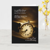 voor pap Timeless Sentimental Birthday Kaart (Gele Bloem)