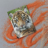 Voor papa Big Cat Tiger Foto Birthday Kaart