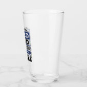 Voor papa Bod Vader figuur Grappige Bier Humor Glas (Links)