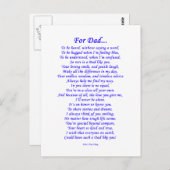 Voor papa briefkaart (Voorkant / Achterkant)