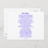 Voor papa briefkaart (Voorkant / Achterkant)