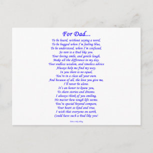 Voor papa briefkaart