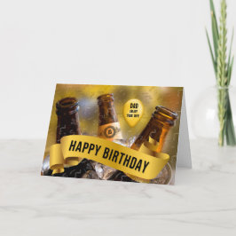 voor papa Bucket of Beer Funny Birthday Kaart