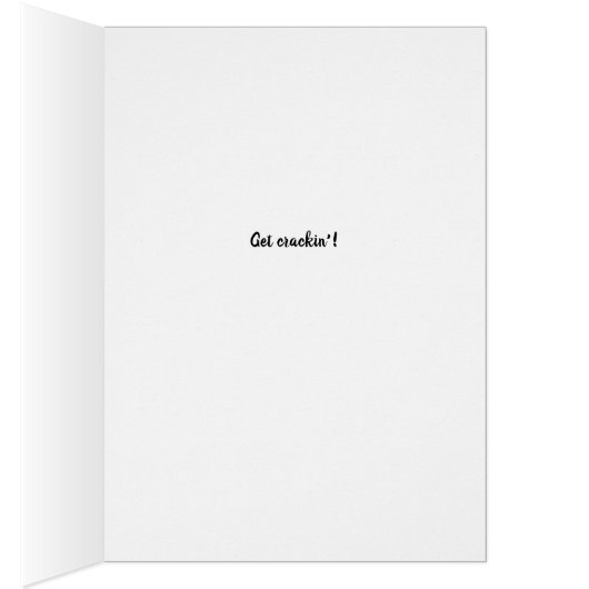 Voor papa Custom Front Easter Get Crackin (Binnen (Rechts))