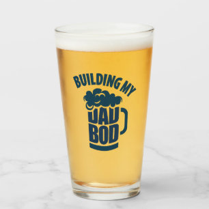 Voor papa die mijn papa Bod bouwt Grappige Bier Hu Glas