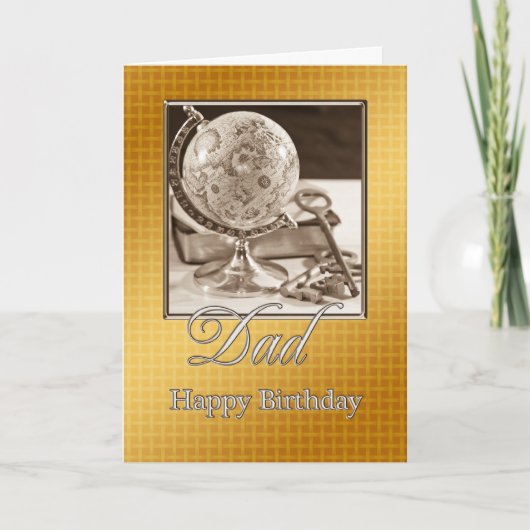 Voor papa, een traditionele verjaardagskaart kaart (Voorkant)