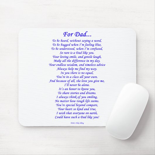 Voor papa muismat (Met muis)