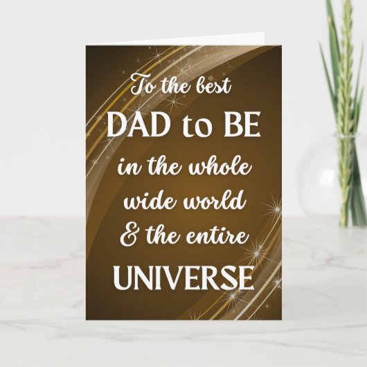 Voor papa om Vaderdag Universe Thema te zijn Kaart (Voorkant)