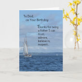 Voor papa, op je verjaardag kaart (Gele Bloem)