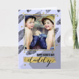 Voor papa op Vaderdag Aangepaste fotokaart Kaart