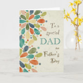 Voor papa op Vaderdag Colorful Kaart (Gele Bloem)