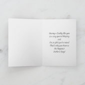 Voor papa op Vaderdag. Cute Teddy Bears Kaart (Binnen)