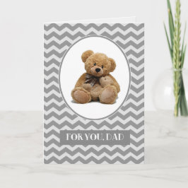 Voor papa op Vaderdag. Cute Teddy Bears Kaart
