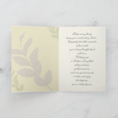 Voor papa op Vaderdag. Elegant Leaf Pattern Kaart (Binnen)