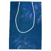 Voor papa op Vaderdag. Elegant Leaf Pattern Medium Cadeauzakje (Achterkant)