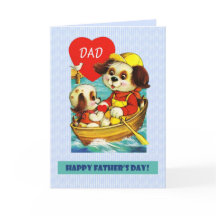 Voor papa op Vaderdag.  Hond en Puppy