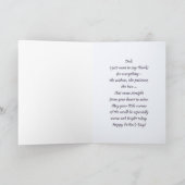 Voor papa op Vaderdag Leuke Beren Folk Art Kaart (Binnen)