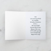 Voor papa op Vaderdag Leuke Beren Folk Art Kaart (Binnen)