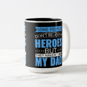 Voor papa tweekleurige koffiemok (Voorkant rechts)