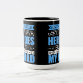 Voor papa tweekleurige koffiemok (Center)