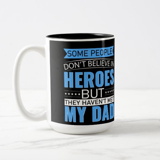 Voor papa tweekleurige koffiemok (Links)