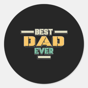 Voor papa - vaders dag papa grappige vaders dag ca ronde sticker