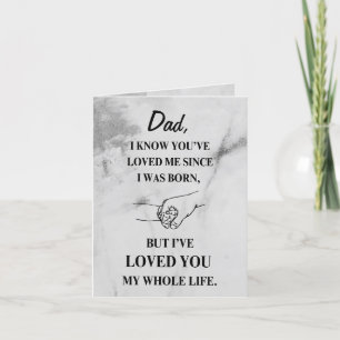 Voor papa van dochter of zoon Zwart Grijs Modern Feestdagen Kaart