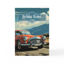 voor papa verjaardag klassieke auto in retro stijl