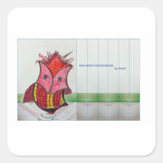 Voor papa vierkante sticker