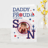 voor papa's verjaardag van Son Nautical Kaart (Gele Bloem)